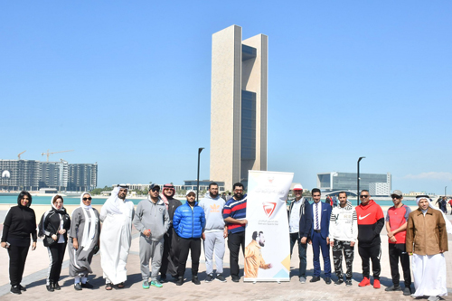 بمناسبة احتفال المملكة بيوم البحرين الرياضي